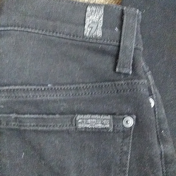 7 for all mankind distressed skinny jeans sz25 - Picture 5 of 6